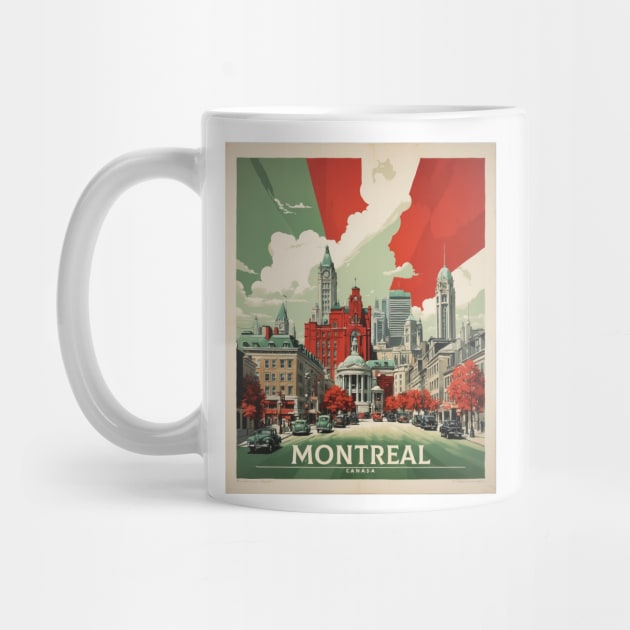 Montreal Canada Vintage Poster Tourism by TravelersGems
